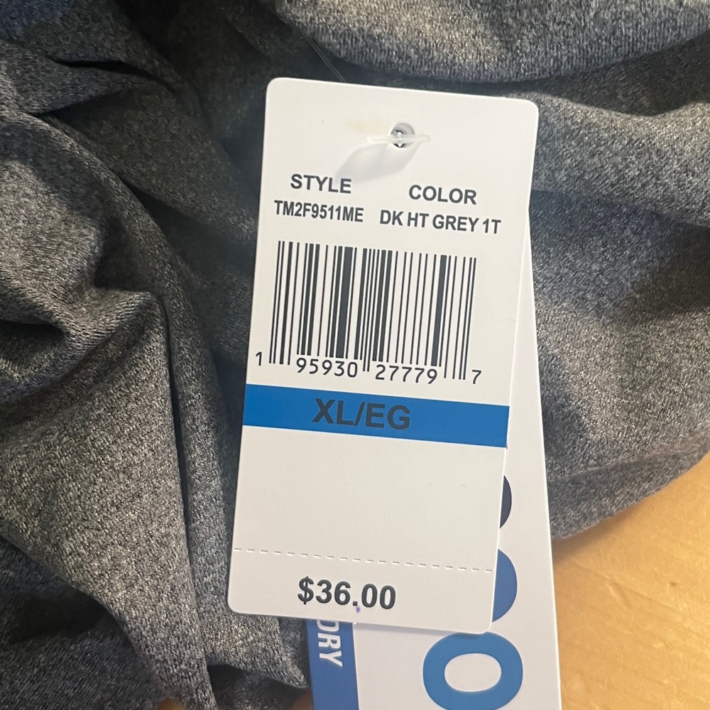 NWT 32 Degrees Cool Grey Sleepwear Long Sleeve Tee - Picture 11 of 11